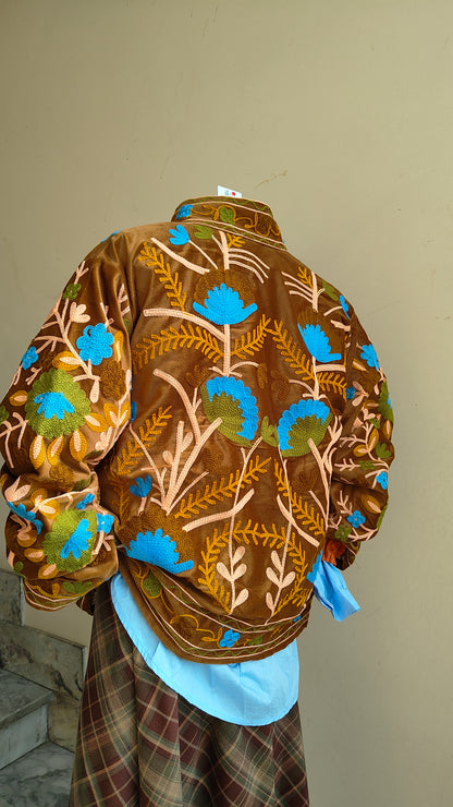 Giacca Boho con Tasche Laterali