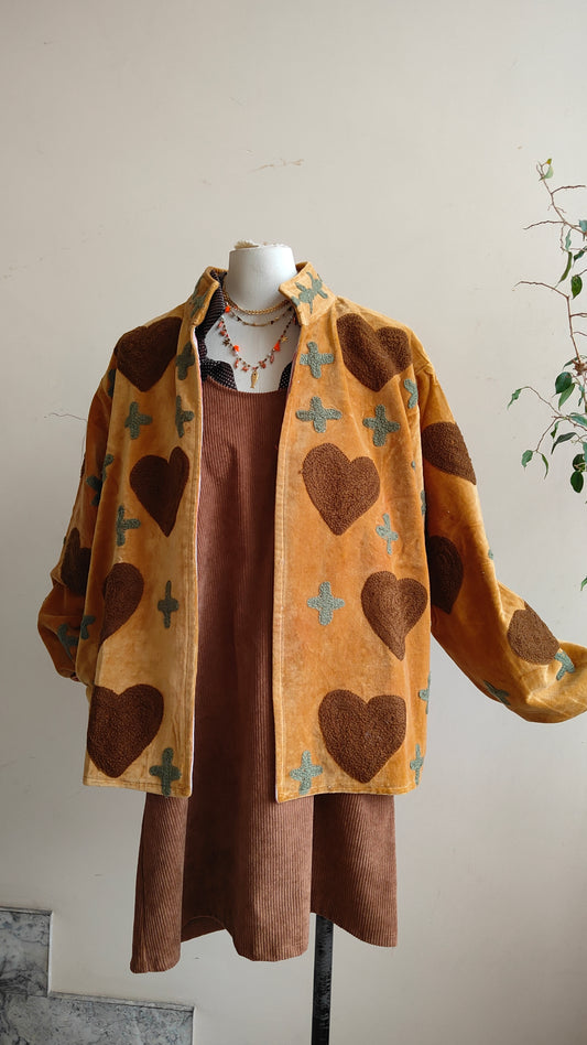 Giacca Boho con Tasche Laterali