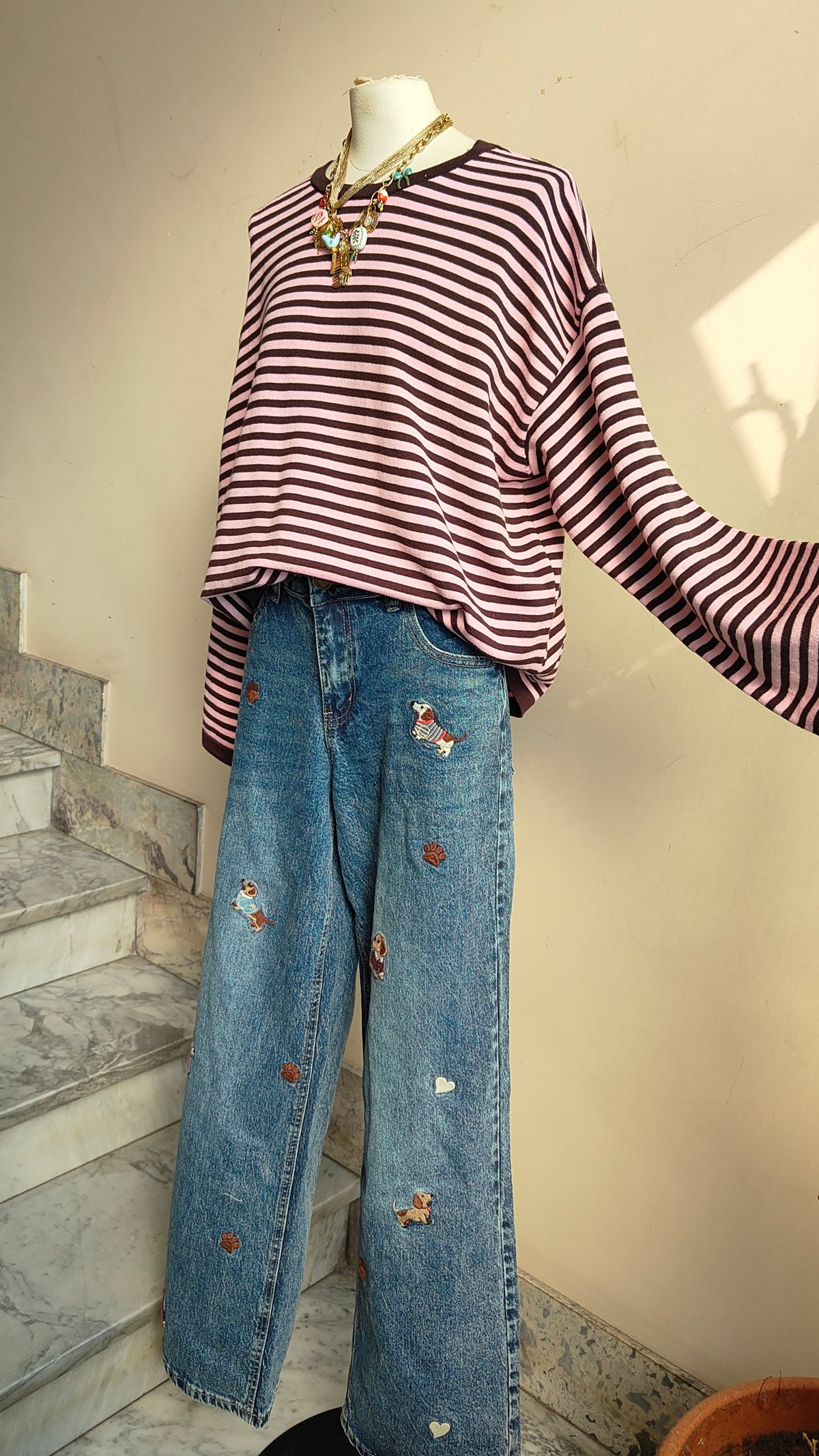 Maglia Over a Righe