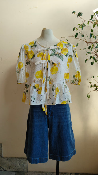 Camicia fiocco limoni