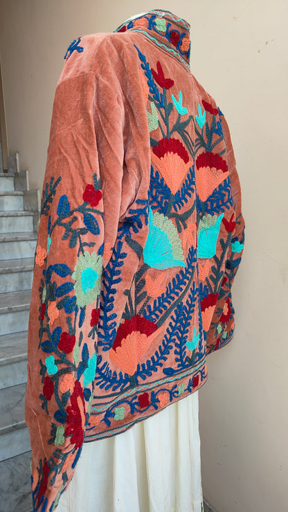 Giacca Boho con Tasche Laterali