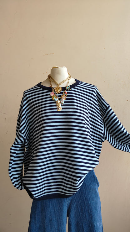 Maglia Over a Righe