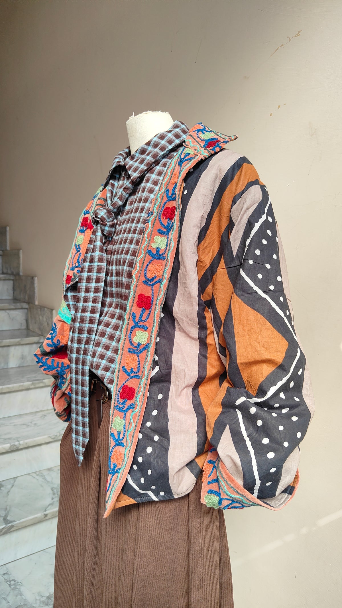 Giacca Boho con Tasche Laterali