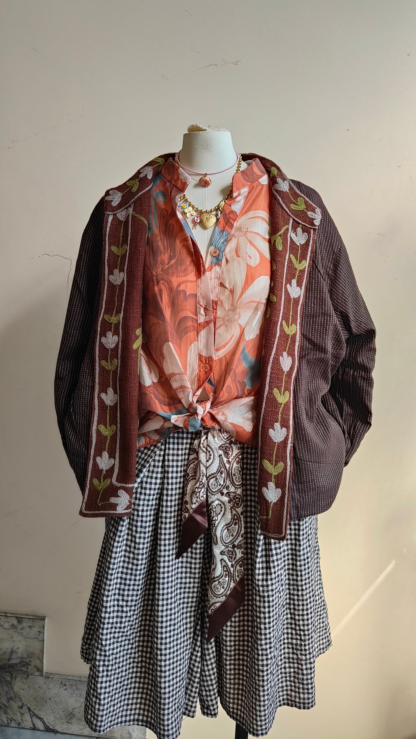 Giacca Boho tasche Canapa