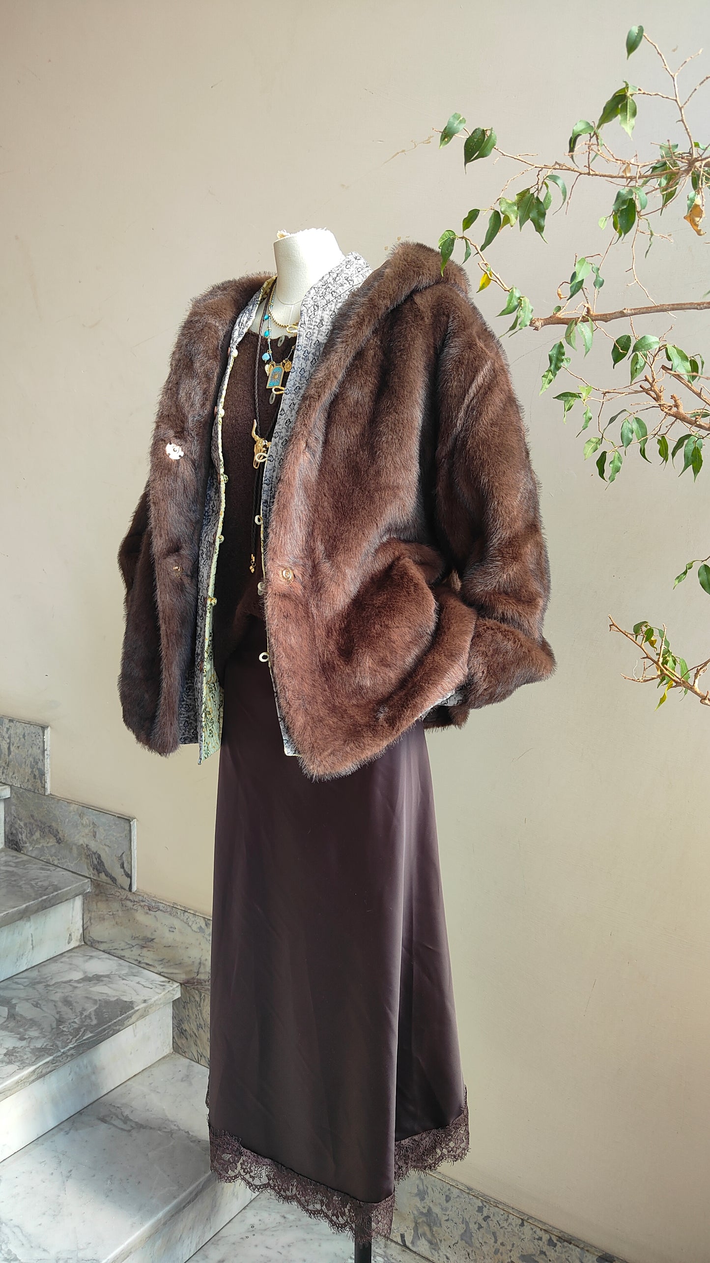 Giacca Moon Light in eco-pelliccia