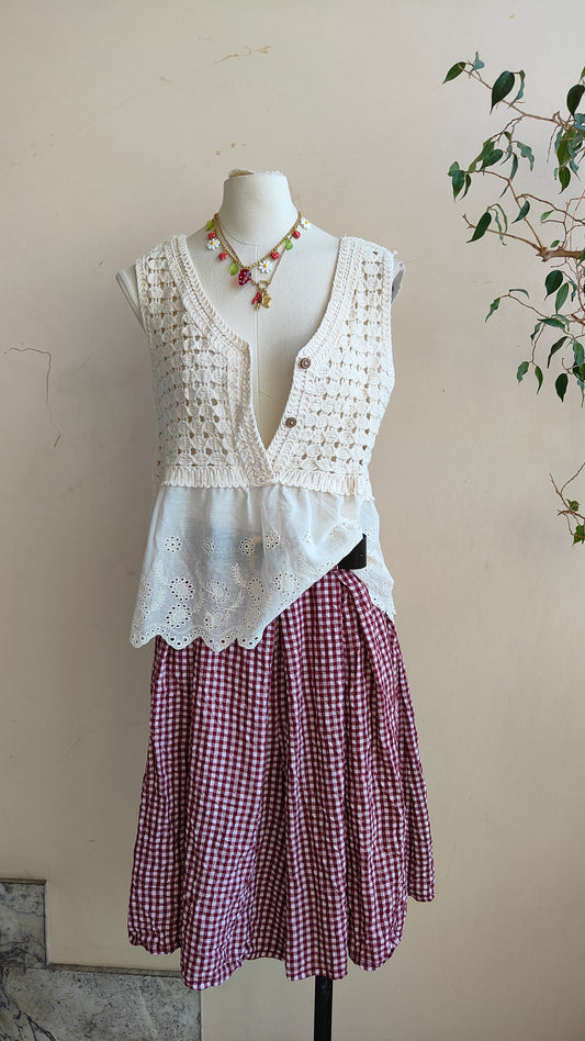 Gonna Pantalone Vichy Romance