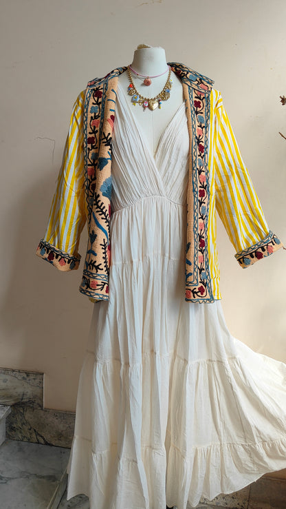 Giacca Boho tasche Canapa