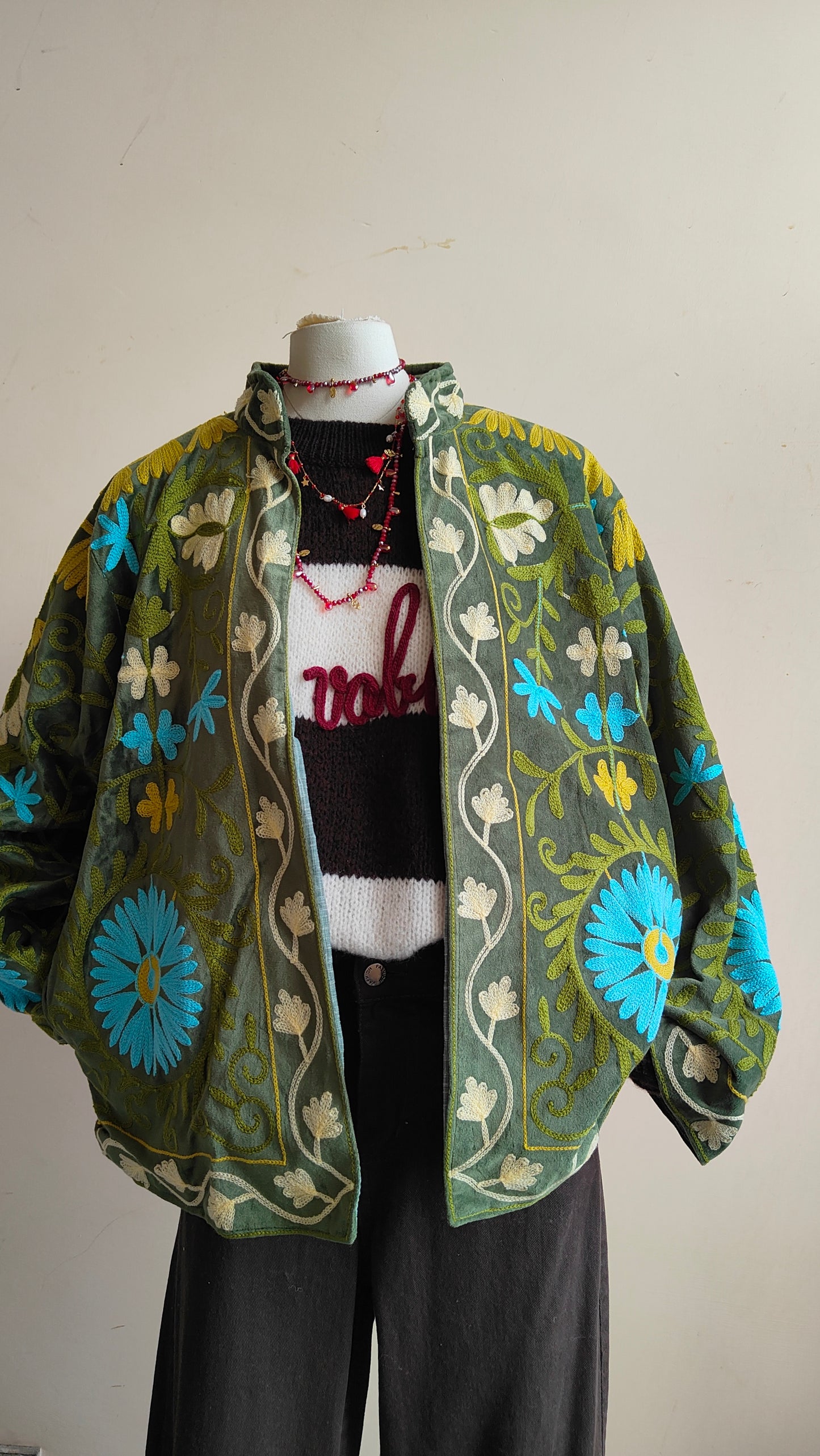 Giacca Boho con Tasche Laterali