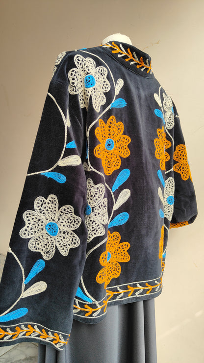 Giacca Boho con Tasche Laterali