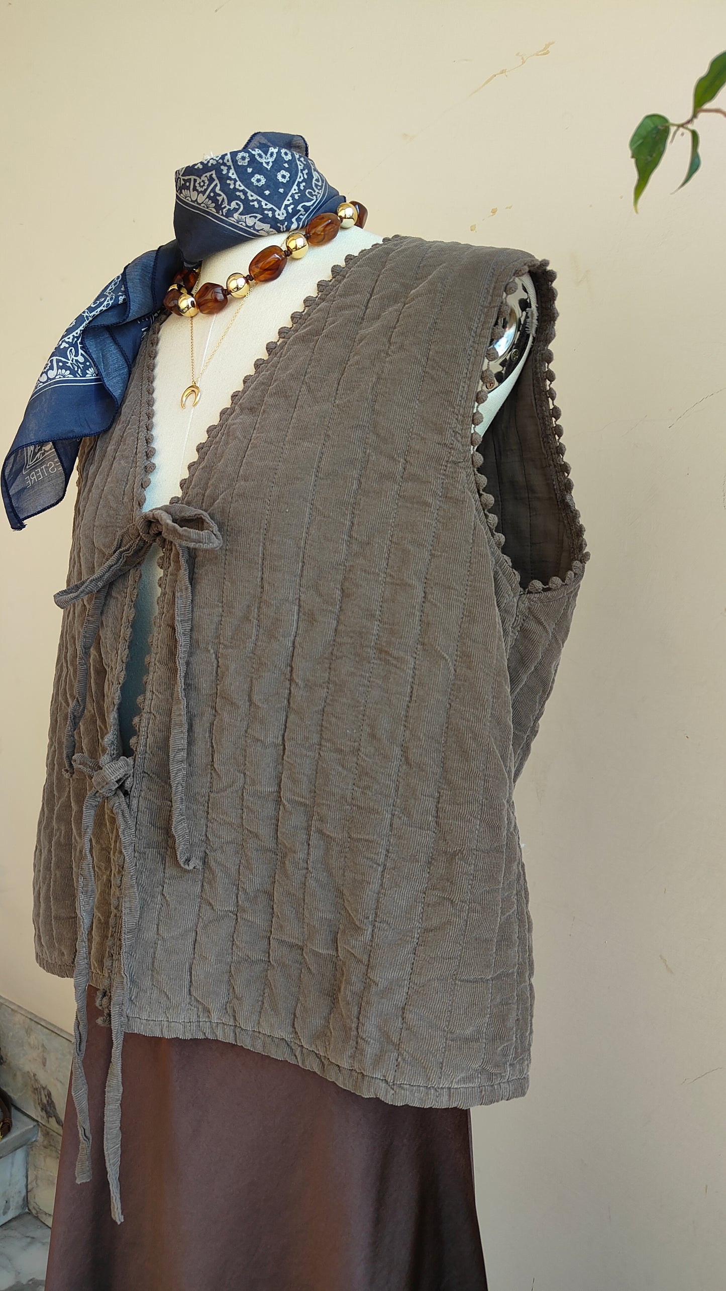 Gilet Trapuntato in Cotone