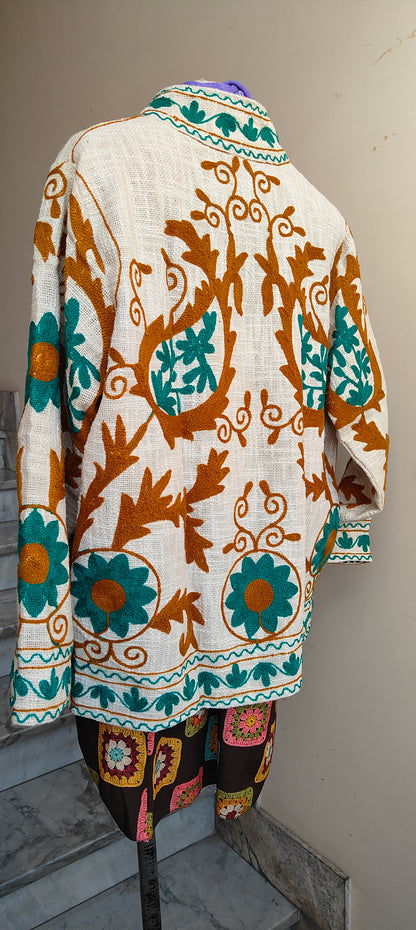 Giacca Boho tasche Canapa