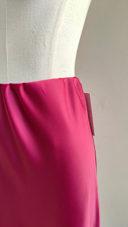 Gonna Satinata con Pizzo