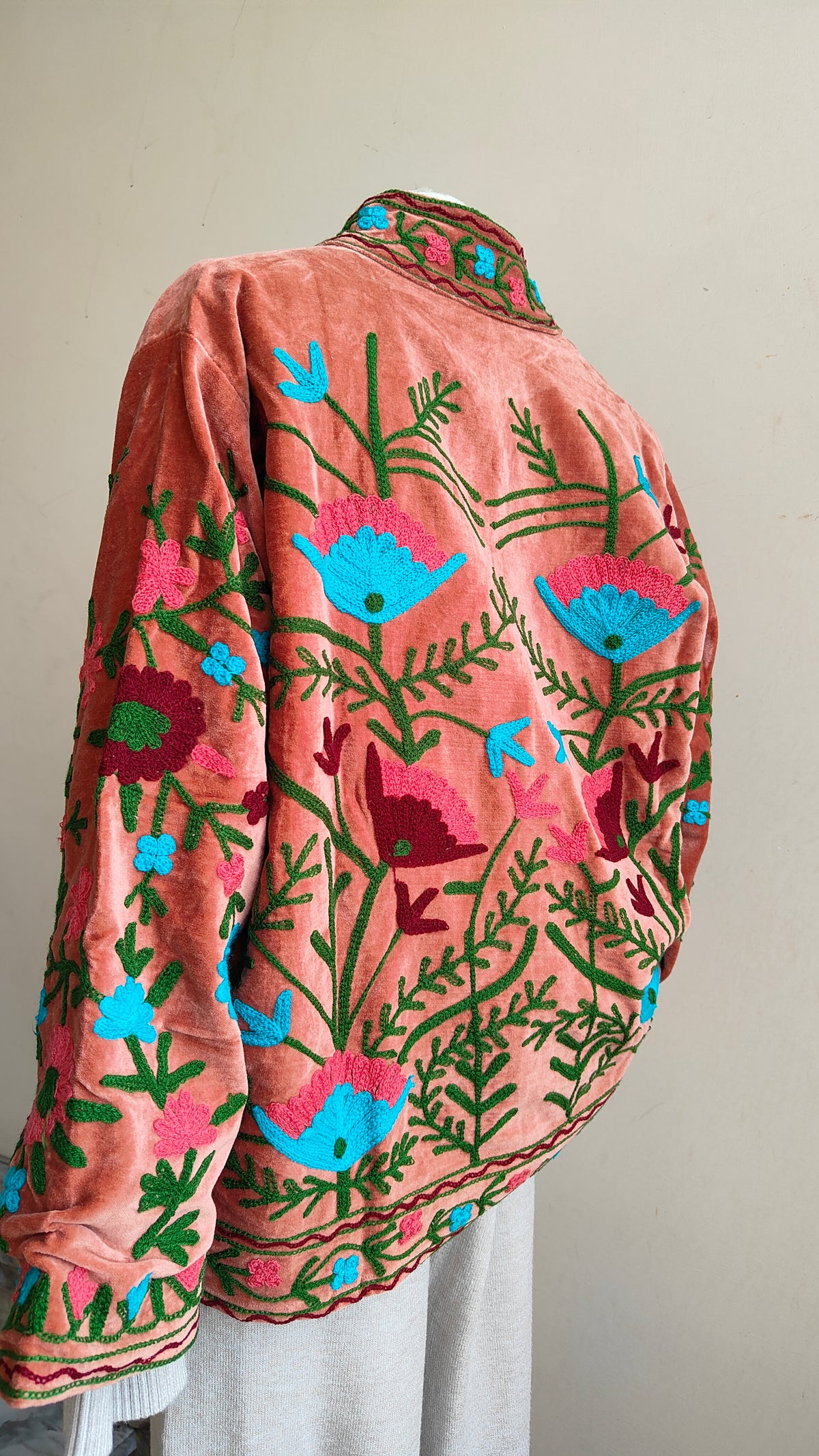 Giacca Boho con Tasche Laterali