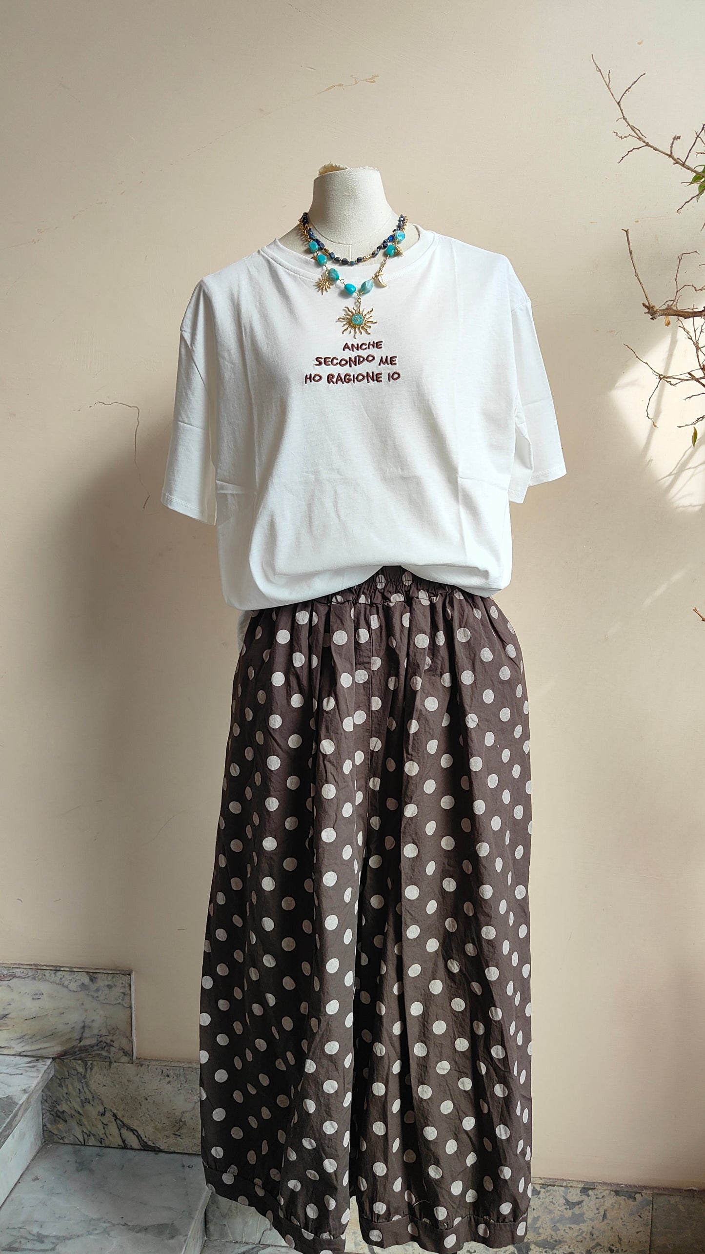 Pantaloni Pois Balloon